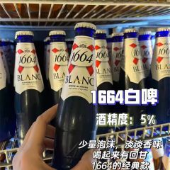 1664啤酒法国进口桃红白啤玫瑰百香果蓝莓味精酿啤酒组合果啤整箱